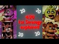 Five nights at Freddy's 1 (Version: 1.132) - 4/20 - custom night - 1st strategy (fr/en)