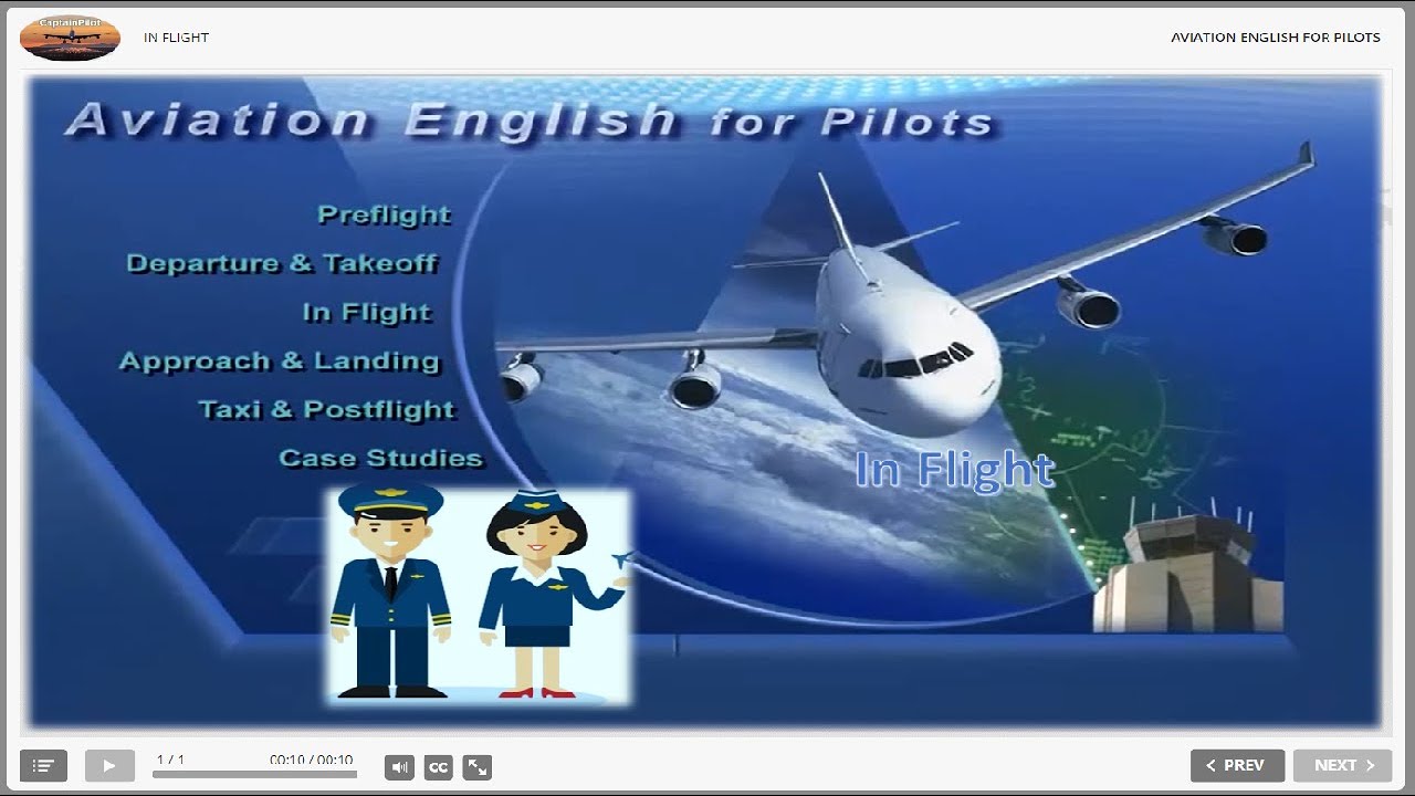 Aviation English Training For Pilots / In Flight #03 Control Problems ...