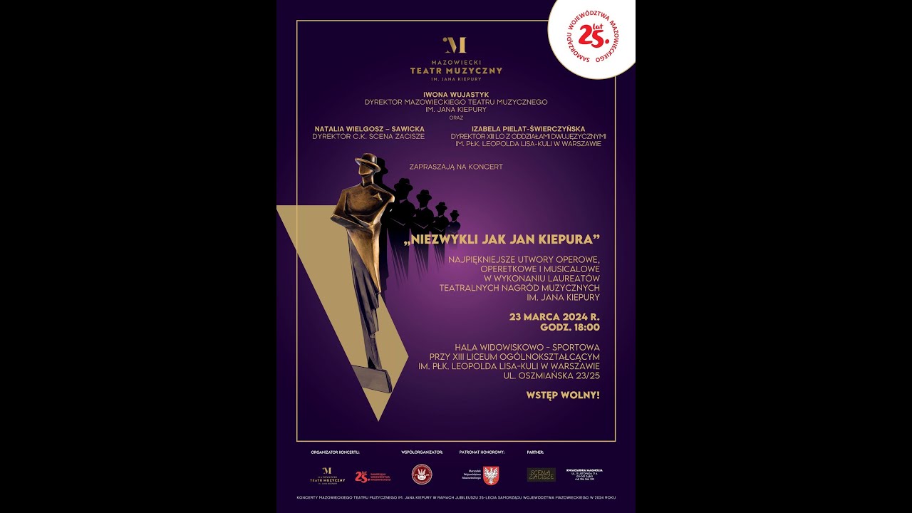 "Niezwykli jak Jan Kiepura" - 23.03.2024 r. XIII LO im. płk. L. Lisa - Kuli w Warszawie