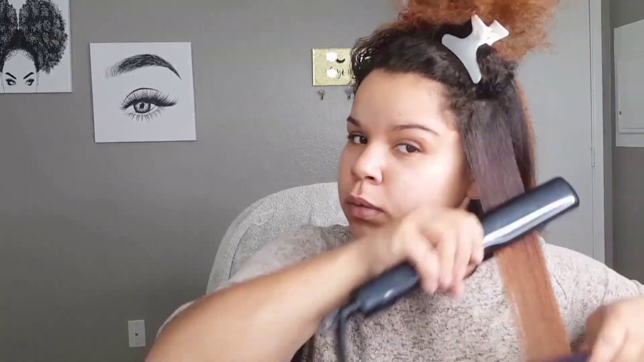 How I Straighten My Hair Using Paul Mitchell Straightener YouTube