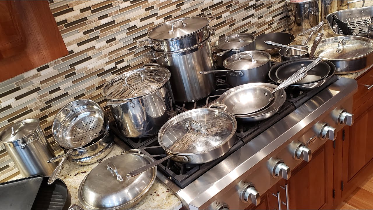 All-Clad d3 Stainless Steel 10-piece Cookware Set Unboxing