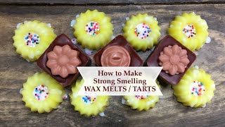 Easy DIY How to Make Strong WAX MELTS / TARTS | Ellen Ruth Soap