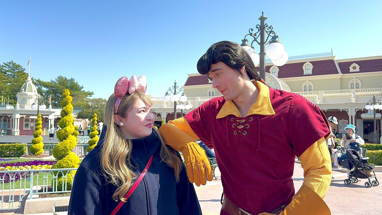 ガストンとのグリが面白すぎた😂www 東京ディズニーランド　フェイスキャラクターグリーティング