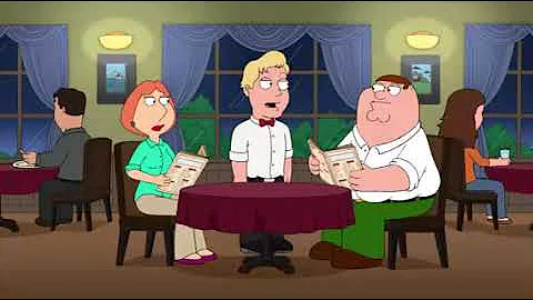 No Waiter Of Mine Is Gonna Be Gay! - Family Guy