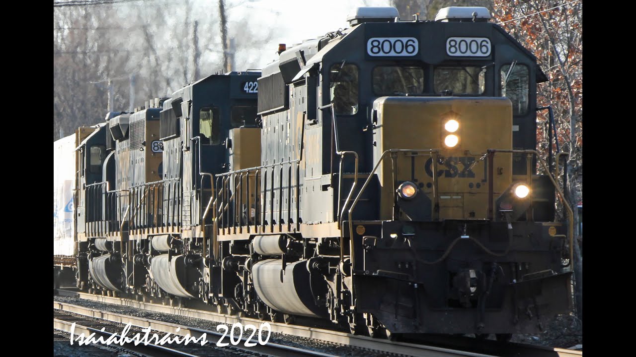 CSX EMDs Galore! Railfanning the B&A Ft. SD40s, GP40s, and a Rare SD50! [2-23-20]