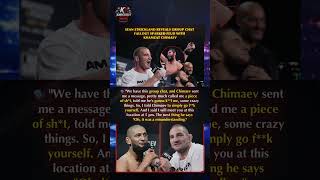 Group chat incident sparked Sean Strickland vs Khamzat Chimaev tension, Strickland claims #ufc #mma