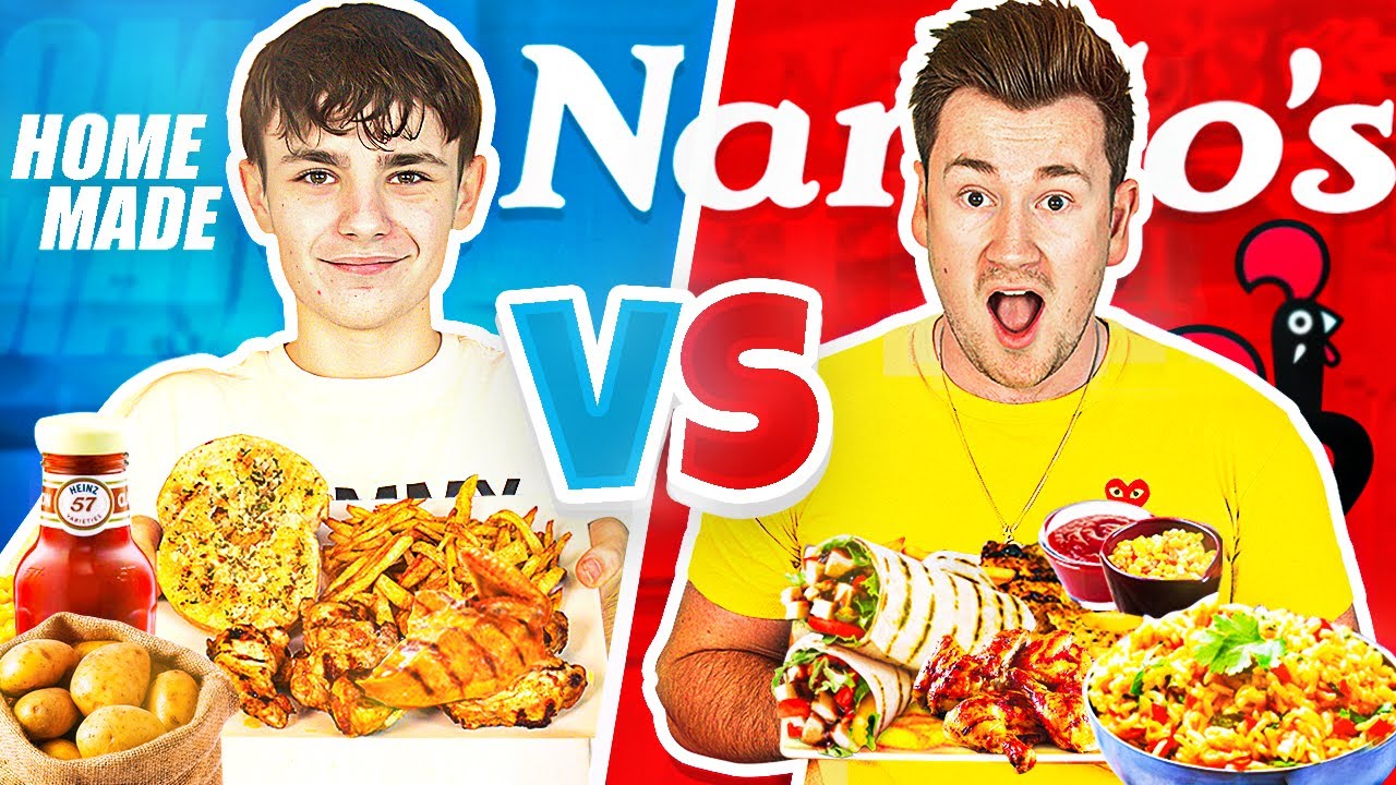 BROTHERS COOK HOMEMADE NANDOS VS REAL NANDOS