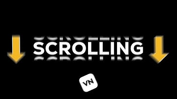 Scrolling Text Animation in Vn Video Editor | vn text animation
