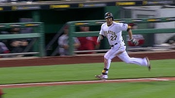 CIN@PIT: Kang rips a double into left field