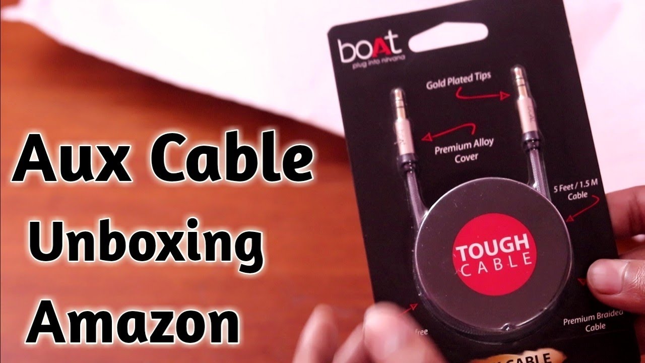 Boat Aux Cable Unboxing Amazon ¦ Best Aux Cable for car 3.5mm aux cable