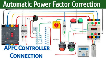 APFC Panel Control Wiring Diagram | Power Factor Panel Wiring | Automatic Power Factor Controller