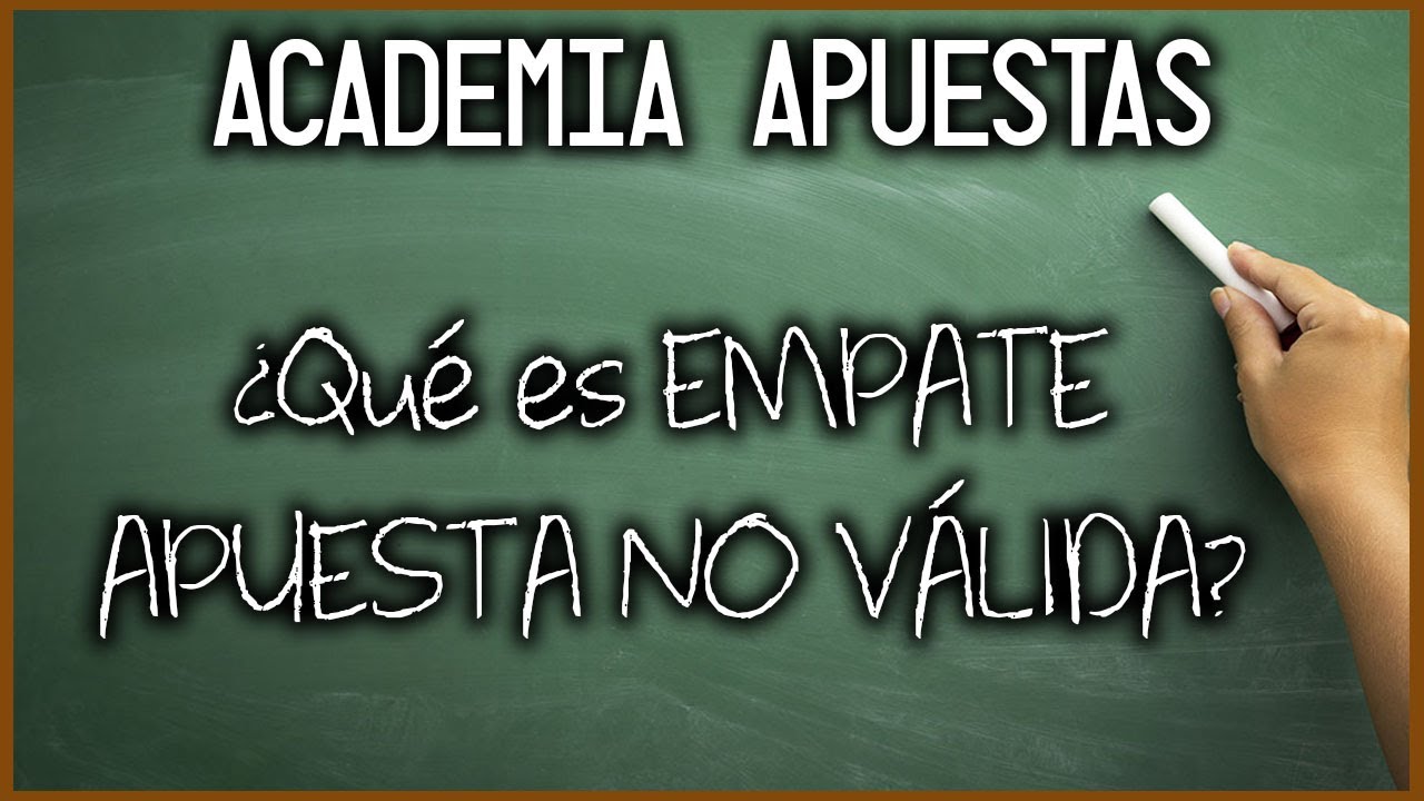 Empate apuesta no valida