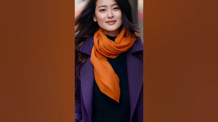 Purple & Orange Color Combo #styletips #colorpalette #aiimagery