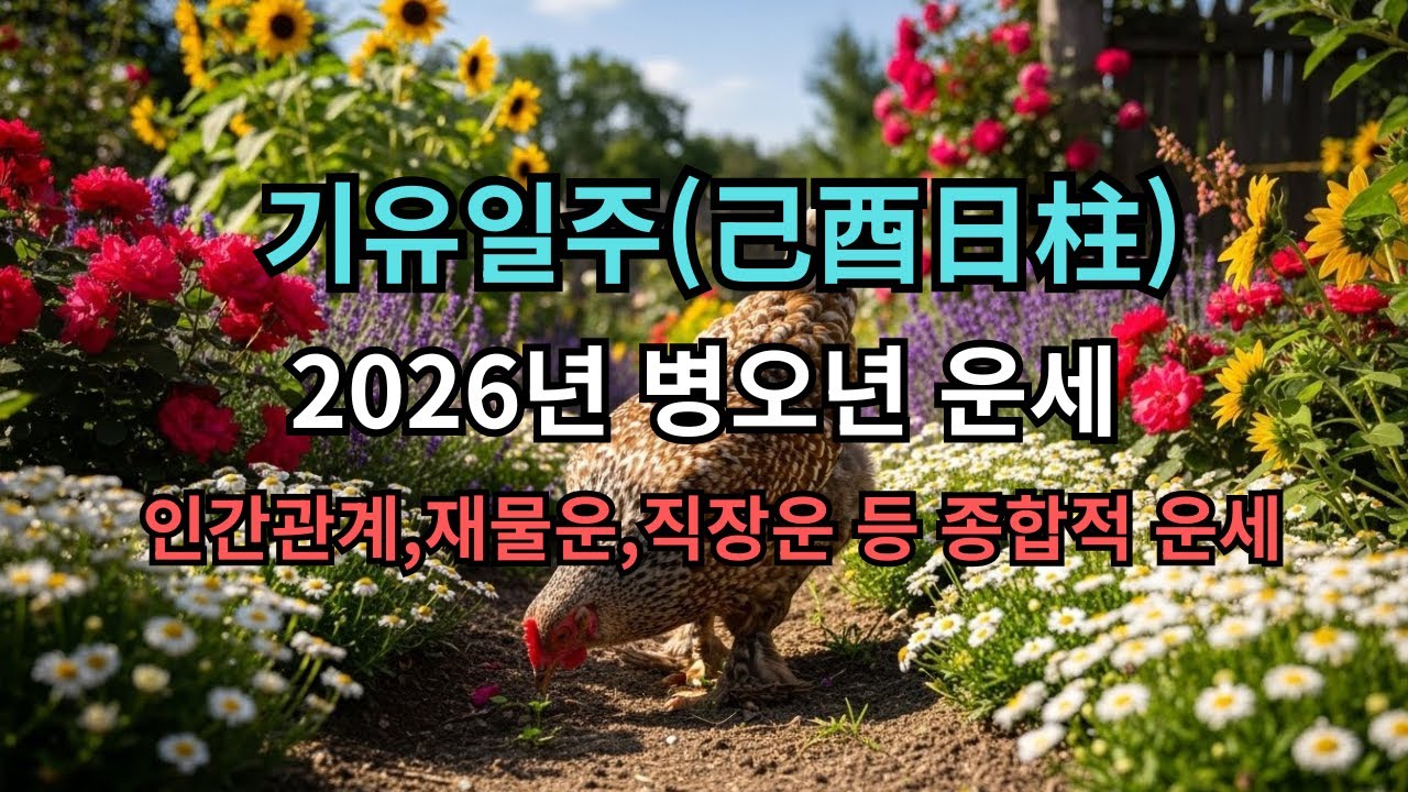 🌱✨ [기유일주 2026 운세] 보석(酉) 품은 흙(己)에 태양(印)이 비춘다! 자격증 취득과 재물 손실 막는 법
