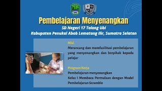 Pembelajaran Membaca Permulaan Kelas I - Model Pembelajaran Scramble