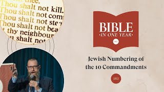 Jewish Numbering of the 10 Commandments - Exodus 20