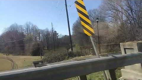 Greenville and western railway over the bridge on SC-20 in Belton SC