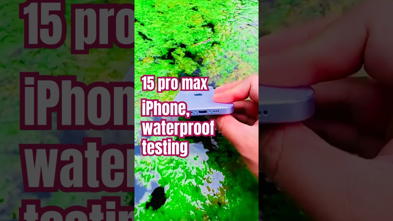 iPhone,15 pro Max waterproof testing