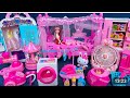 13 Minutes Satisfying with Unboxing Barbie Princess Pink Kitchen,Rock Bed Play Set Review Toys|ASMR