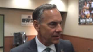 Emotional Mark Dantonio says 'it's a journey for them, a journey for me'