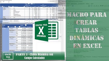 Macro para crear Tabla Dinámica – Parte 3 - (Tabla Dinámica con Campo Calculado)
