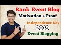 I Ranked My Event Blog On Happy Independence Day 2019 | Motivation + Proof
