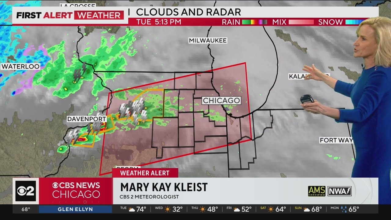 Dangerous storms coming to Chicago area with cold front - YouTube