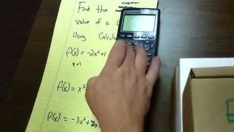 Finding the maximum/minimum value on the graphical calculator pt1 - 15