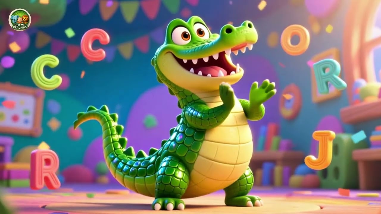 Baby Alphabet Alligator | Fun ABC Learning Song for Kids | Nursery Rhymes in English