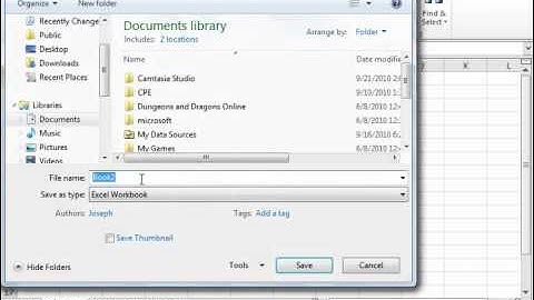 Excel 2010 Tutorial Saving Workbooks Microsoft Training Lesson 2.3