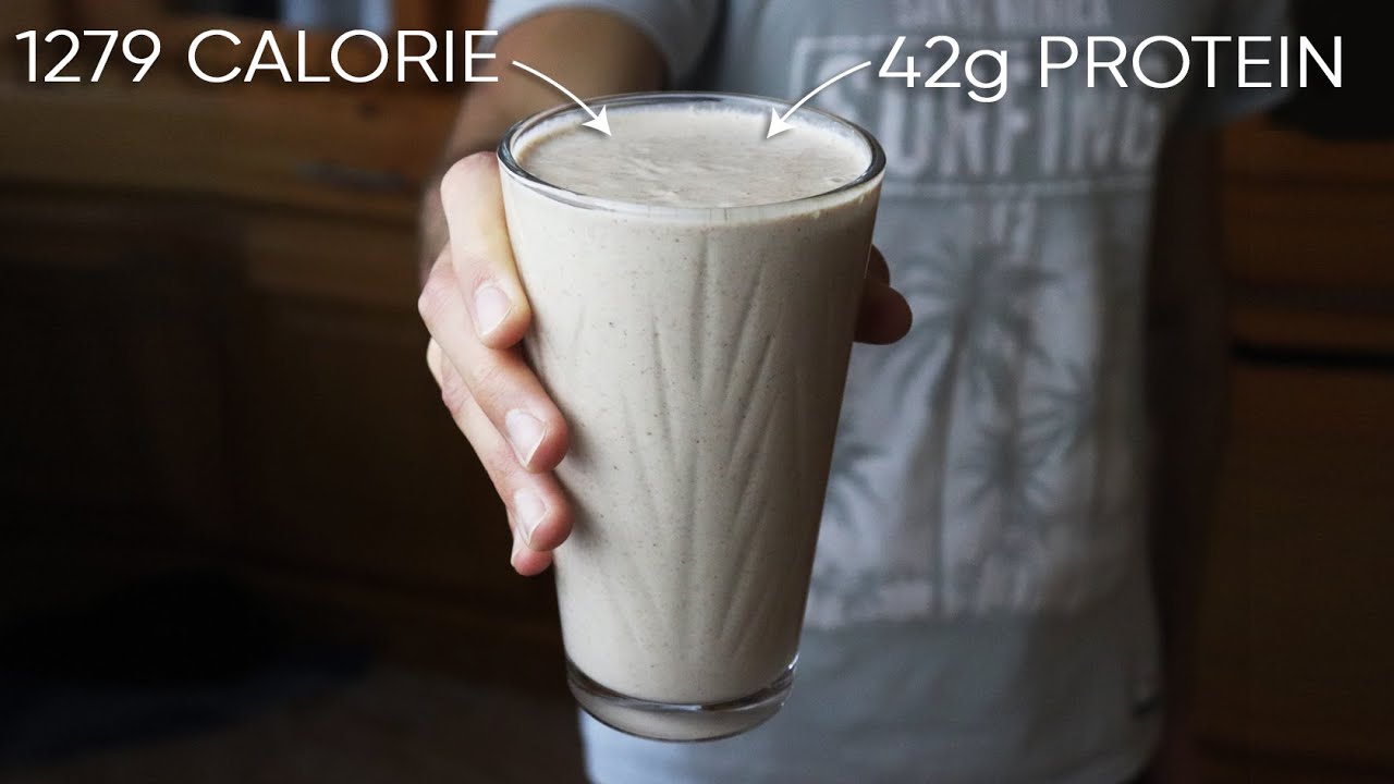 HIGH PROTEIN MASS GAINER SHAKE AT HOME (without protein powder) YouTube