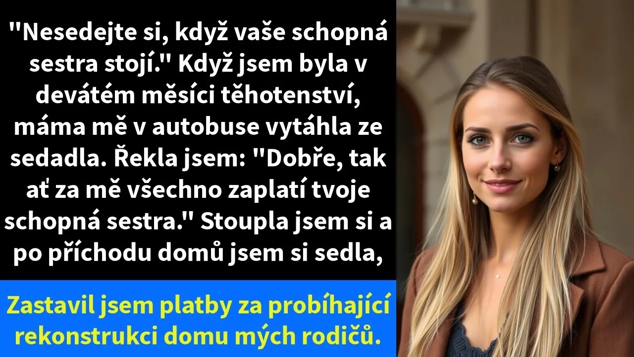 V ruce jsem svírala telefon a poslouchala matčin hlas, jak mi oznamuje, že zrušila rekonstrukci domu a vyprázdnila účet. Byla jsem v devátém měsíci těhotenství a měla jsem rodit za dva týdny. Když...