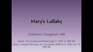 Mary's Lullaby - Slideshow with Lyrics