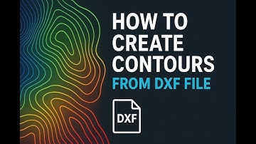 How to Create Contours from DXF File | Easy GIS & CAD Tutorial