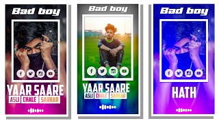 Bad Boy Attitude Whatsapp Status Editing | Attitude Status For Boys | Kinemaster Video Editing Hindi screenshot 4