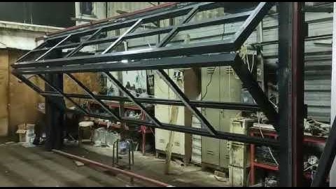 movable facade glass panel system collected up and down 05364330922