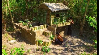 Build mud house in wild by ancient skills