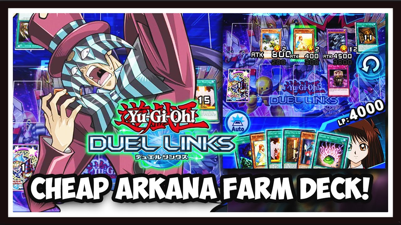 Yu-Gi-Oh! Duel Links: CHEAP LEVEL 40 ARKANA FARM DECK! EASY 7000+ POINT