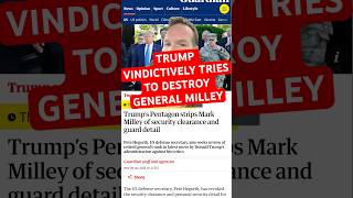 Pentagon Strips General Milley’s Security Clearance and Detail. #trump #maga #military #veterans
