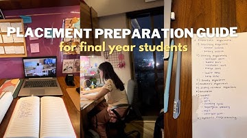 PLACEMENT PREPARATION GUIDE | DSA, Aptitude, Resume, Rejections👩‍💻