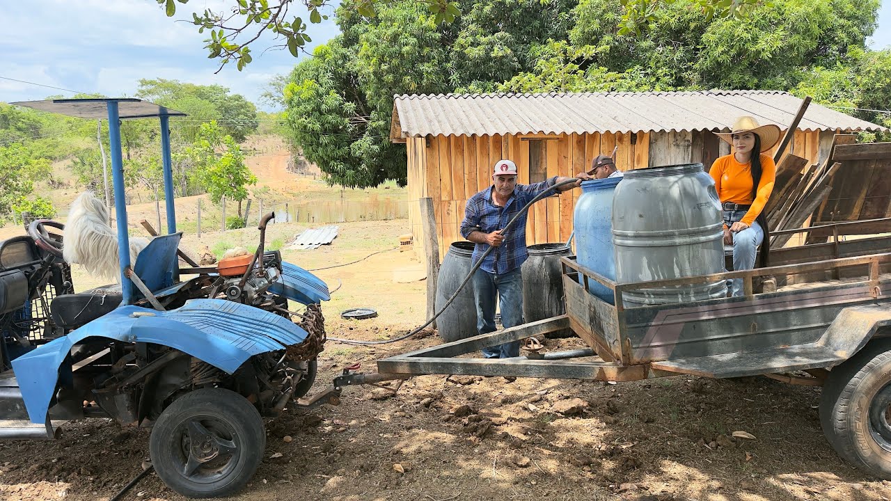 HOJE CARREGAMOS ÁGUA PRO GADO BEBER 💦 