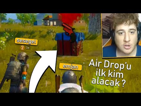 AIR DROP'U ALAN FULLENİR !! KOŞU YARIŞI :D - PUBG Mobile