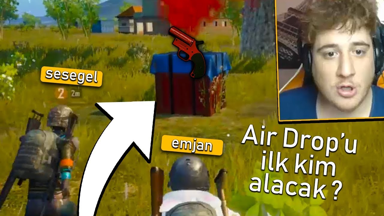AIR DROP'U ALAN FULLENİR !! KOŞU YARIŞI :D - PUBG Mobile