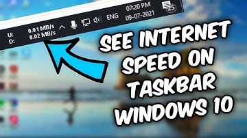 How to see net speed on taskbar ?? || Net Speed Monitor || Windows 10 21h1 (Works in Windows 7/8)
