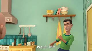 Plotagon Laziness S5 E45: Klassic Gayloo Sleeps On Kitchen Table /Gounded