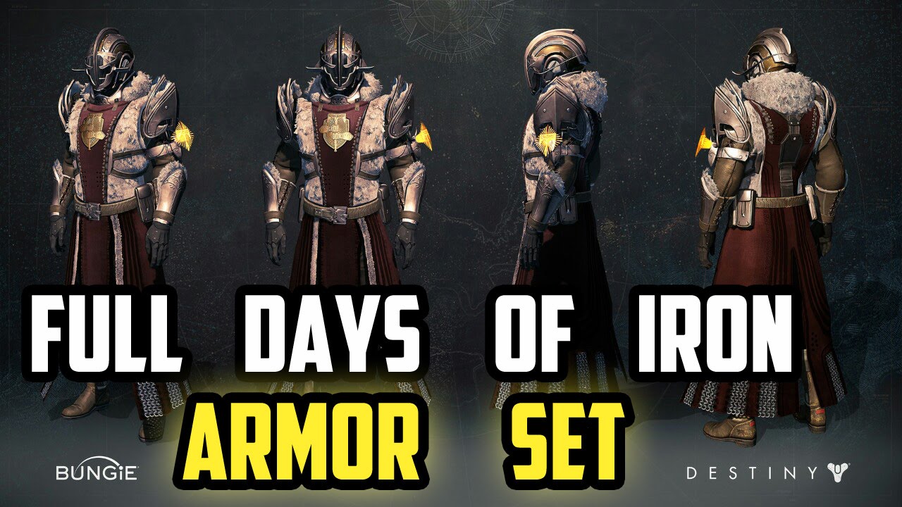 FULL WARLOCK DAYS OF IRON ARMOR W/ FLAMES!! l Destiny Rise of Iron - YouTube