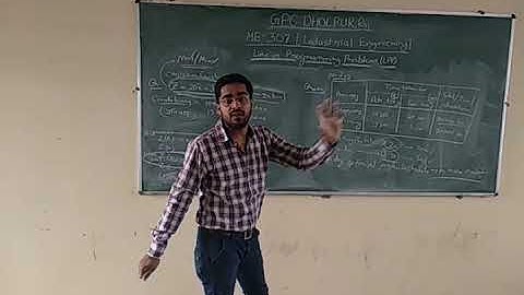 ME 307 Industrial Engineering LPP Part 2 graphical method By Navkar Jain