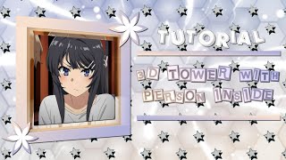 3D TOWER WITH PERSON INSIDE | ALIGHT MOTION TUTORIAL 🌺 (NEW UPDATE VER. 3.7.0! )