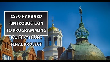 FINAL PROJECT of course CS50 HARVARD(Introduction To programming with python)