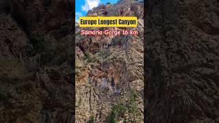 🥾✨16 km of PURE ADVENTURE 🇬🇷⛰️ | Samaria Gorge, Crete #shorts #hiking